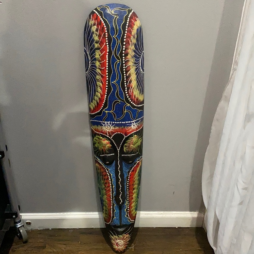 Wall face wood wall art 39’ T by 7.5 W